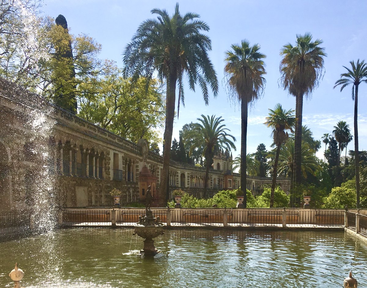 Merkurteich mit Wasserfall, Sevilla 