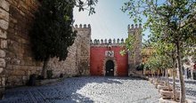 Real Alcazar Sevilla geschlossen während des Coronavirus