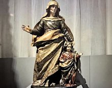 Heilige Anna und das Kind 1653-54. Geschnitztes und polychromiertes Holz. Kloster von Santa Ana, Montilla, Córdoba.