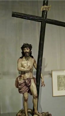 Cristo de los Dolores (Zuschreibung), 1681. Geschnitztes und polychromiertes Holz. Kirche des Hospitals del Pozo Santo.